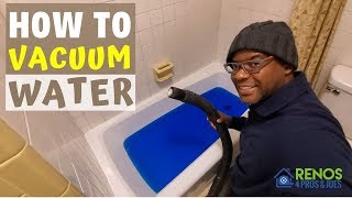 HOW TO VACUUM WATER WITH A SHOP VAC [upl. by Botnick623]