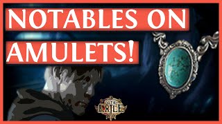 Path of Exile 38  Top Amulet Anointment Notables PoE 2019 [upl. by Ilatfan]