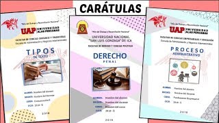 CARÁTULAS EN WORD 4 Diseños  TUTORIAL fácil paso a paso  Shirlhy [upl. by Idissac580]