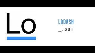 Lodash Tutorials in Hindi 03  sum [upl. by Eidok394]