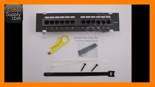 How to install a 12 Port Cat5eCat6 wallmount Patch Panel [upl. by Yenruoj]