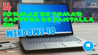 4 formas de tomar captura de pantalla en windows 10 PC  Laptop [upl. by Brader313]