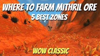 WoW ClassicMining Guide Where to farm Mithril Ore 5 best zones [upl. by Aja]