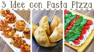 3 IDEE CON BASE PIZZA GIA PRONTA  Girelle Rustiche  Pizza Fredda  Calzoni  55Winston55 [upl. by Namie]