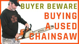 Important Things to Check Before You Buy a Used ChainSaw [upl. by Anawt]