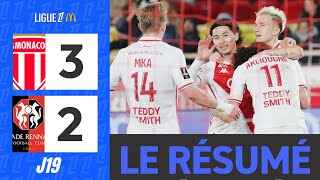 Monaco  Rennes  32  Le Résumé  Ligue 1 202425 [upl. by Affer639]