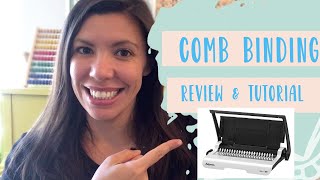 Comb Binding Review amp Tutorial FELLOWES Star 150 [upl. by Claribel]