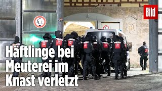 Gefängnismeuterei Polizei stürmt Knast in Thüringen  JVA Untermaßfeld [upl. by Wilhelmine568]