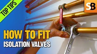 How to Fit an Isolation Valve on Copper Water Pipe [upl. by Terrence]