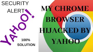 how to remove yahoo search from chrome 100 Working 2018 [upl. by Dacie]